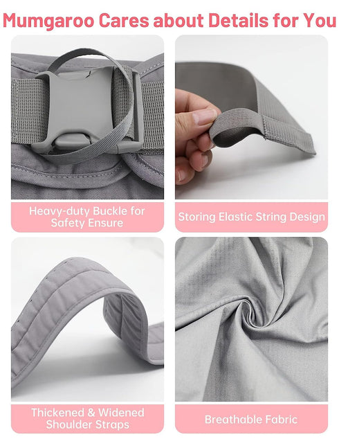 0-36 33 lbs Baby Sling Carrier for Newborn, Pure Cotton Soft and Breathable Baby Carrier for Everyday Use, Adjustable