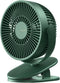 JISULIFE Clip on Baby Stroller Fan, 4000mAh Battery Operated, Portable Personal Small,