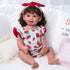 BABESIDE Reborn Baby Doll Clothes for 20-22 Inch Dolls, Strawberries Baby Doll Outfits with Pacifier
