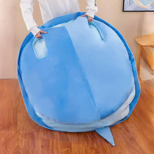 40 Inch Wearable Turtle Shell Pillow, Giant Tortoise Plush Toy Costume, Funny Dress Up (Blue)
