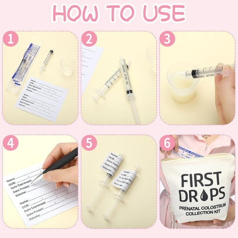 Geiserailie 100 Set 100 1ml /3ml 100 1 1 Colostrum Collector Kit Include Sterile Sealed Breast Milk Collector No Needle