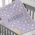 GearHot Personalized Baby Blanket for Kids Girls Boys. Custom Baby Blanket with Name for Newborn Swaddle Toddler
