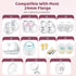 13/15/17/19/21mm 10PCS, 50 24mm Flange Sizing Kit with Flange Inserts Nipple Ruler, Pads, Silicone Flanges Insert Kit