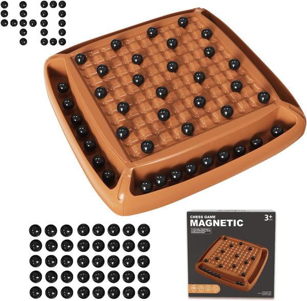 Magnetic Chess Game, Board Games for Kids & Adults, Ideal Family Game Night, Magnetic Chess Set for 2-4 Players