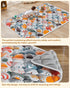 74x50 Jaobeem Baby Play Mats for Floor, Foldable Playpen Mat Grey, Thicken Cushioning Padding Playmate for Baby