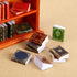 27 Pieces 1:12 Scale Miniatures Dollhouse Books with 1 Wooden Bookcase Dollhouse Furniture