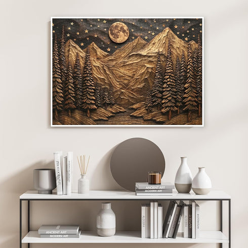 Larkipuzz 3D 1000 Mountain Forest Puzzles for Adults Pieces, Challenging Nature Plant Tree Scenic Puzzle, Art Landscape