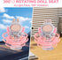 SYFLHYP 4-7in Cute Doll Car Seat for Labubu, Premium Car Seat Accessories for Dolls, Including Air Vent Clip, Desktop