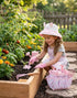 Set 8 Kids Gardening Tool Toys - Pieces Quality Garden Kit for Toddlers & Kids with Shovels, Rake, Watering Can, Hat