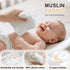 6 Packs, 12x12 Inches Cuddle Campus Baby Washcloths Muslin Washcloths Baby,Cotton Burp Cloths, Extra Absorbent and Soft