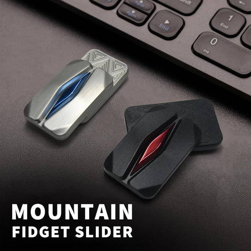 Mountain Fidget Slider, Trackless Design for Fancy Tricks, EDC Fidget Toys Adults Stress Relief Toy for Keep Focus