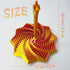 Generic 3D 4.33Inch Printed Expanded Sensory Fidget Star,Expandable Fractal Fidget Toys Octagonal with Handle,Honeycomb