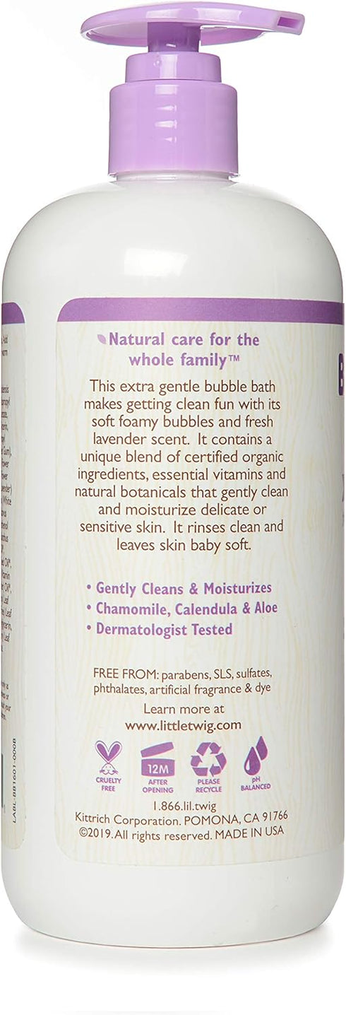 Little Twig Bubble Bath, Baby Bath Essential with Natural Plant Derived Formula, Calming Lavender