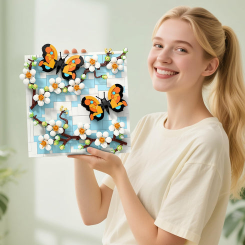 Set, 3D Set, 8+ TG BLOCKS Micro Brick Natural World Building Wall Art Home Office Decoration or Table Display, Creative