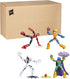 Packaging 4 Count (Pack 1) Spider-Man Marvel Bend and Flex Action Figure Toy, and Anti-Venom Vs. Marvel's Mysterio