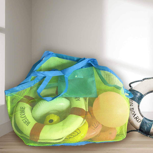 Extra Large Mesh Beach Toys Bag, Sand Tote Bag Storage for Children Toys, Perfect for Organizing Kids Sand Toys