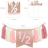 BaaSid 1/2 Garland6 Birthday Girl Pink Half Birthday Decorations High Chair Banner Tassel Wood Bead Months Decorations