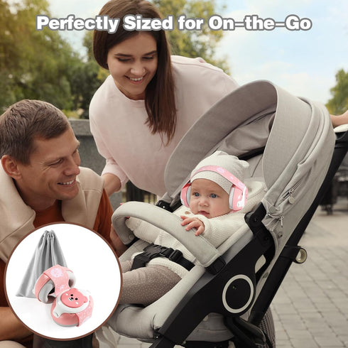 Baby Ear Muffs, 25dB NRR Infant Headphones Noise Cancelling with Carrying Bag for Travel/Sleep/Plane/Noisy Event