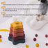 Promise Babe Silicone Stacking Rings Toy - Star Shape Soft Stacker Blocks for Baby Toddler Development Sensory