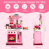 Playset, 27.1 Inches Set 1-3 3-5, DRAMATION Kids Kitchen Play Kitchen with Sound and Light, Kitchen for Toddlers