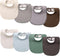 COOROBIN 8-Pack Baby Drool Bibs, 100% Cotton, Ultra Soft & Absorbent for Newborns,