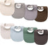 COOROBIN 8-Pack Baby Drool Bibs, 100% Cotton, Ultra Soft & Absorbent for Newborns,