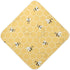 Honey Bees Hooded Bath Towel for Baby Boys Girls, Organic Cotton 30 x 30 Inch Beehive Shower Towel