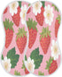 Zhirexin 4Pack JUZIHAI Strawberry Baby Burp Cloths Soft Cotton Burp Rags,Super Absorbent Burp Cloth Bag for Newborn