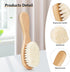 Molylove Set Set 2PCS Baby Hair Brush and Purple Cradle Cap Brush for Newborns and Toddlers, Wooden Baby Hair Brush