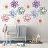 Ripeng 6 6 Inch Pcs Boho Nursery Decor Flower Daisy Wall Art Woven Macrame Wall Hanging Bohemian Flower Decor Daisy