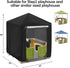 Outdoor Playhouse Cover for Step2 Playhouse - Waterproof Dustproof Cover for Kids Outside (Black, 49"Lx49"Wx58"H)