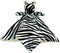 Baby Zebra Soft Stuffed Animal Security Blanket, Plush Lovey Blanket, Cuddly Newborn Snuggle Blankie for Boys Girls,