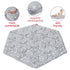 48 Inch 53" 6 Hexagon Playpen Mat, Baby Playmat Fits Regalo Portable Play Yard and hiccapop PlayPod Playpen, Panel
