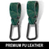 Baby Stroller Hooks for Hanging Bags, Universal Clips for Diaper Bag, Shopping Bag, Purse, Green Leaf, 2 Pack