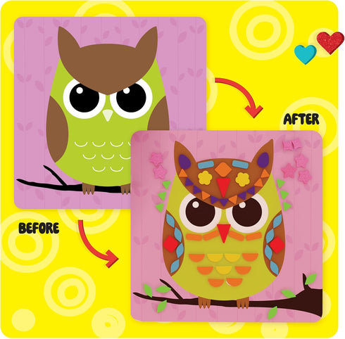 3-5 4-6 3 4 5 6 4 Dan&Darci Foam Sticker Art Craft for Kids - Toddler Arts & Crafts for Ages - Boys Birthday Gift - DIY