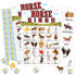Horse Farm Bingo Cards, 24 Player Pony Party Game for Family Adult Celebration Activity