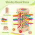 WhimsiPlay 36 3 4 5 6 Montessori Game Wooden Board Game, Colorful Wooden Sticks Dice Game, Math Educational Toy