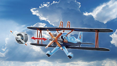 Playmobil Phoenix Biplane Air Stunt Show - Customizable Toy Aircraft