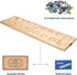 Set 72+8 Package AMEROUS Wooden Mancala Board Game - Upgraded Larger Size - Bonus Multi Color Glass Stones - Folding