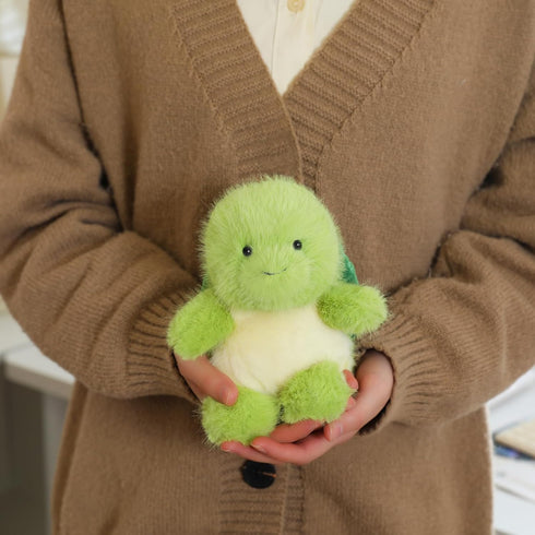 PEACH CAT Turtle Stuffed Animal Cute Plushies Small Plush Toys Gifts for Kids Green