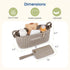 mommore Stroller Organizer with Insulated Cup Holders, Adjustable Stroller Caddy with Detachable Phone Bag, Stroller