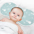 J JOYSAY 22''x11'' 4 Set sizex2 Christmas Snowflakes Blue Baby Burp Cloths for Boys Girls Large Cotton Layer Baby Burp