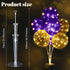 10 Set 100 Junkin Balloon Stand Kit for Centerpiece with LED String Light Pcs Balloons Light up Table Balloon Stand