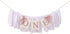 TUTOTU 1st Rose Gold Blush & White Birthday Banner - Highchair Banner, Party Decoration
