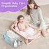 Jumyee Acrylic Diaper Caddy, Clear Detachable Diaper Storage Organizer for Baby Changing Table, Stacker Holder