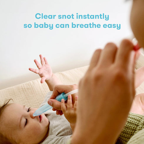 24 Frida Baby NoseFrida SnotSucker for Baby, Nasal Aspirator for Baby, Nose Sucker Baby Nasal Aspirator for Baby