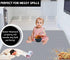 51" 46" Splat Mat for Under High Chair - Splash Mat | Large x Size | Washable & Water Resistant | Avoid Messes |