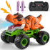 2.4Ghz 3 4 5 6 7 8 Bennol Remote Control Dinosaur Car for Boys Kids, RC Dinosaur Truck Toys for Toddlers, Electric