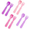 Re-Play Toddler Forks and Spoons Set - 4x4 Utensils Set for Kids