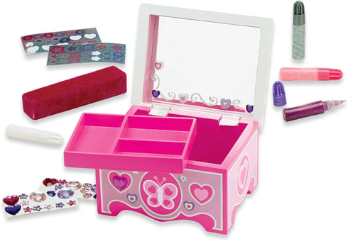 Melissa & Doug Created by Me! Wooden Jewelry Box Craft Kit